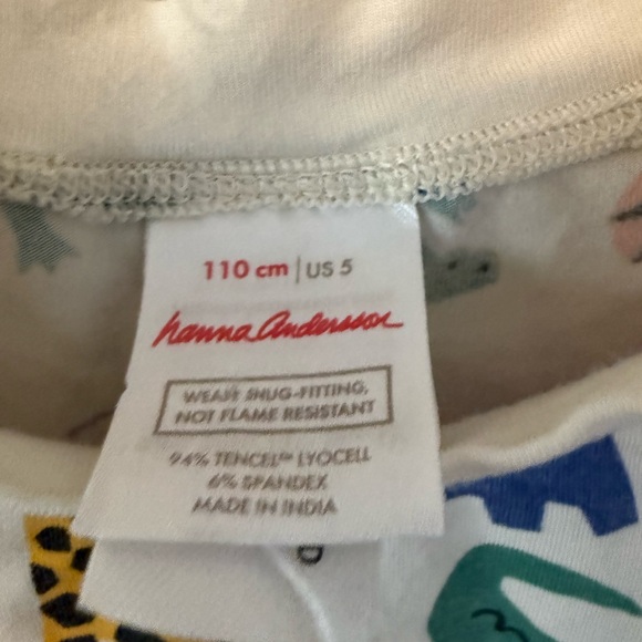 Hanna Andersson Colorful Animal Print Kids Pajamas - Picture 3 of 4